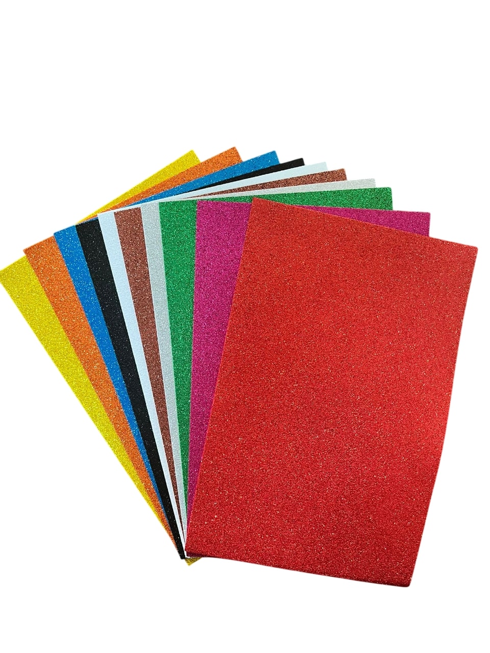 Simli EVA 20×30 cm, 10 Renk Seti – El İşi, Craft, Okul Projesi
