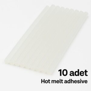 Hot Melt Yapıştırıcı Silikon Mum Güçlü Yapıştırma – 10'lu Paket (Şeffaf)