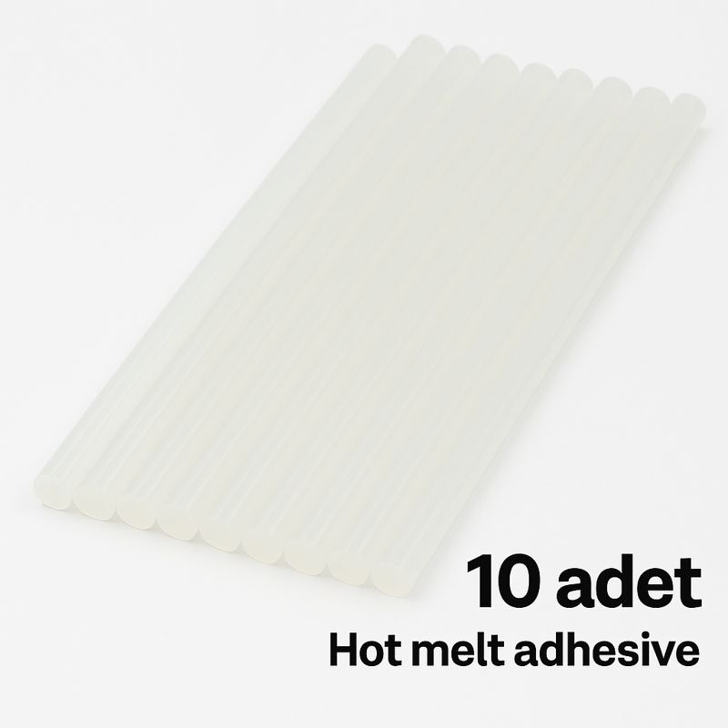 Hot Melt Yapıştırıcı Silikon Mum – 10’lu Paket (Şeffaf)
