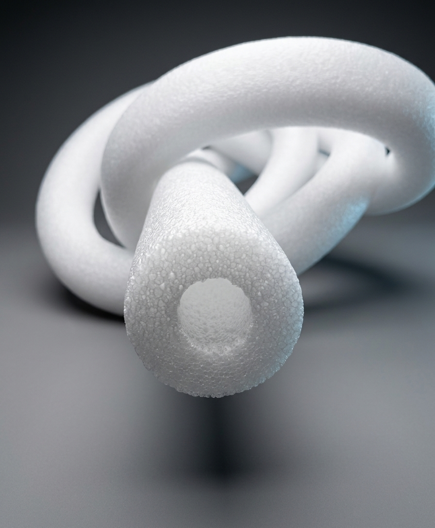 Köpük Boru Kılıfı Beyaz 15 mm İç Çap – 10 mm Et Kalınlığı Isı Yalıtım – 2 Metre