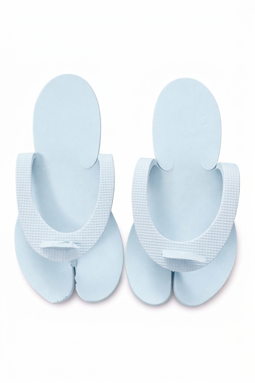 Pedikür Terliği Tek Kullanımlık | EVA Parmak Ayraçlı Hijyenik Terlik