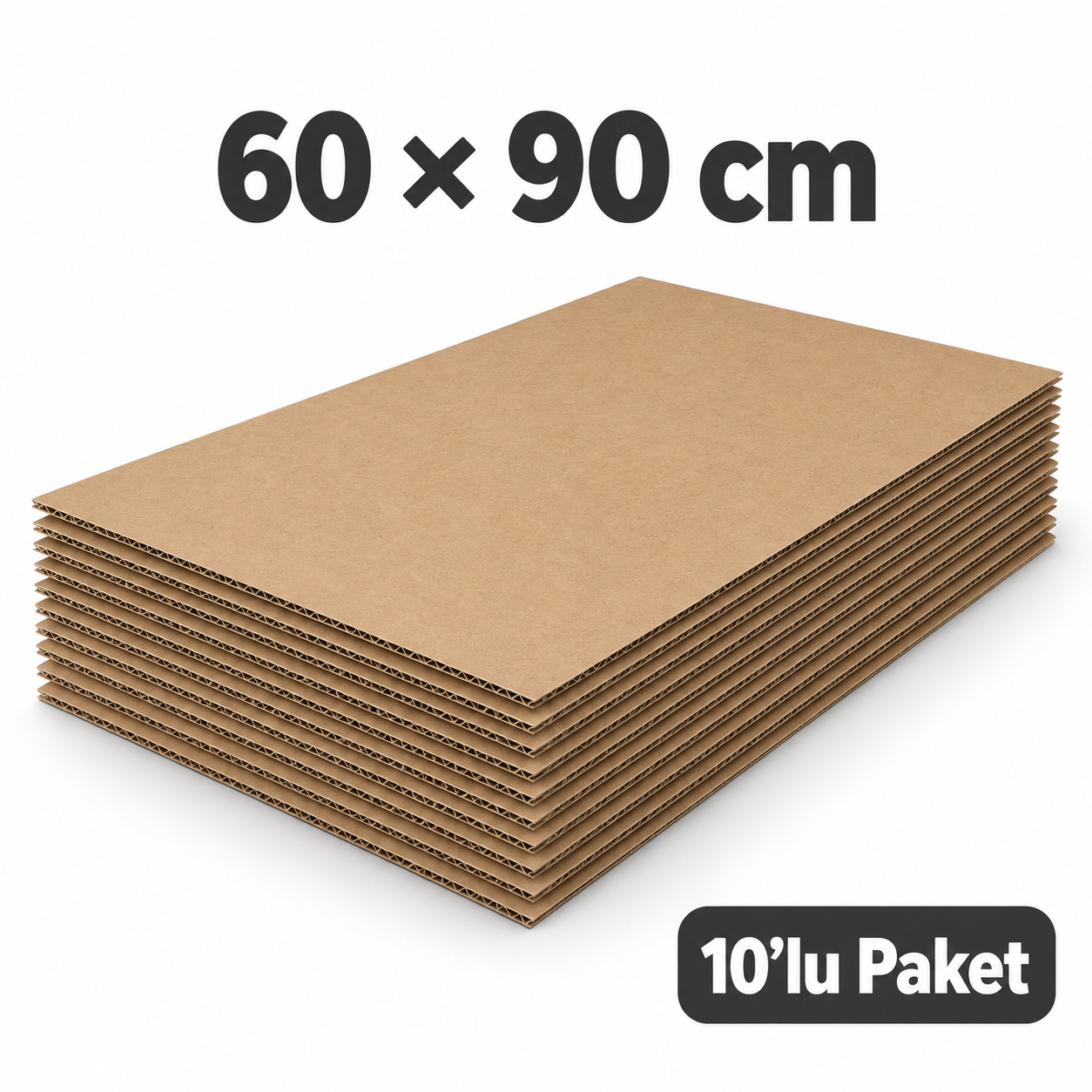E – Dalga Ara Karton Seperatör 60×90 cm – 10 Adet