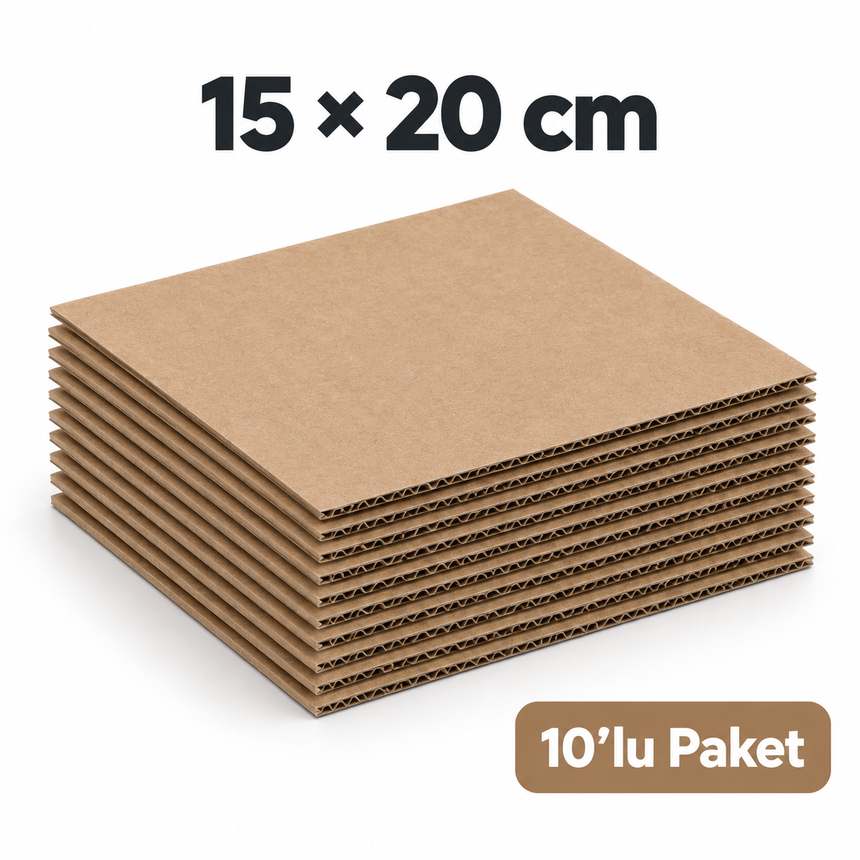 E – Dalga Ara Karton Seperatör 15×20 cm – 10 Adet