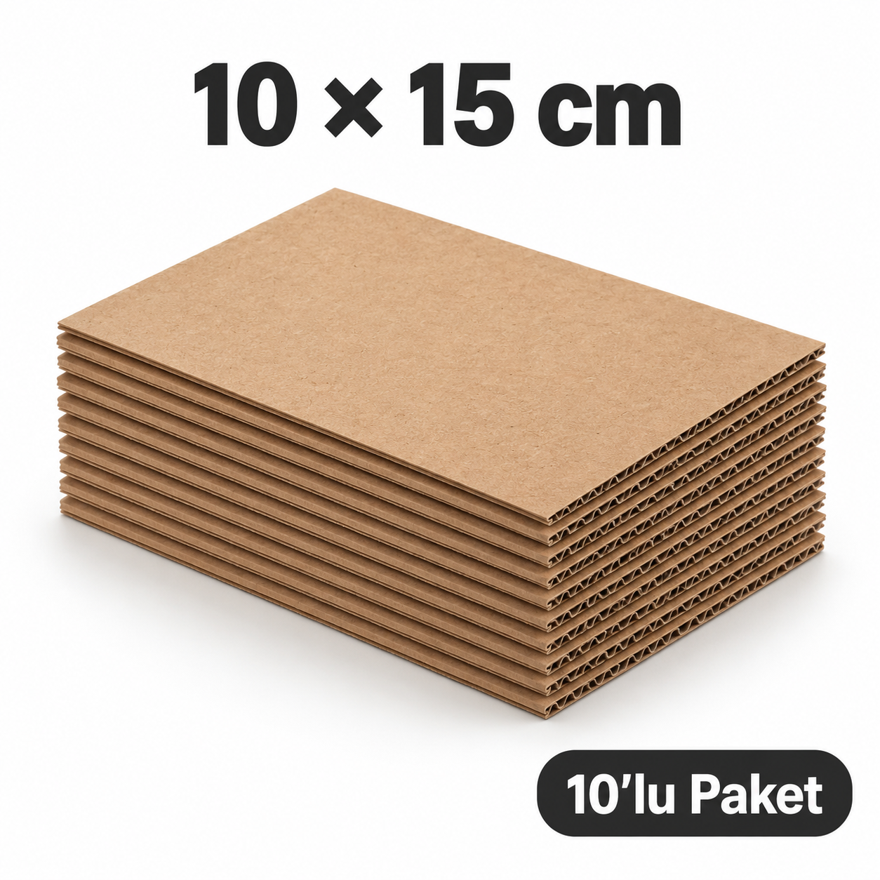 E – Dalga Ara Karton Seperatör 10×15 cm – 10 Adet