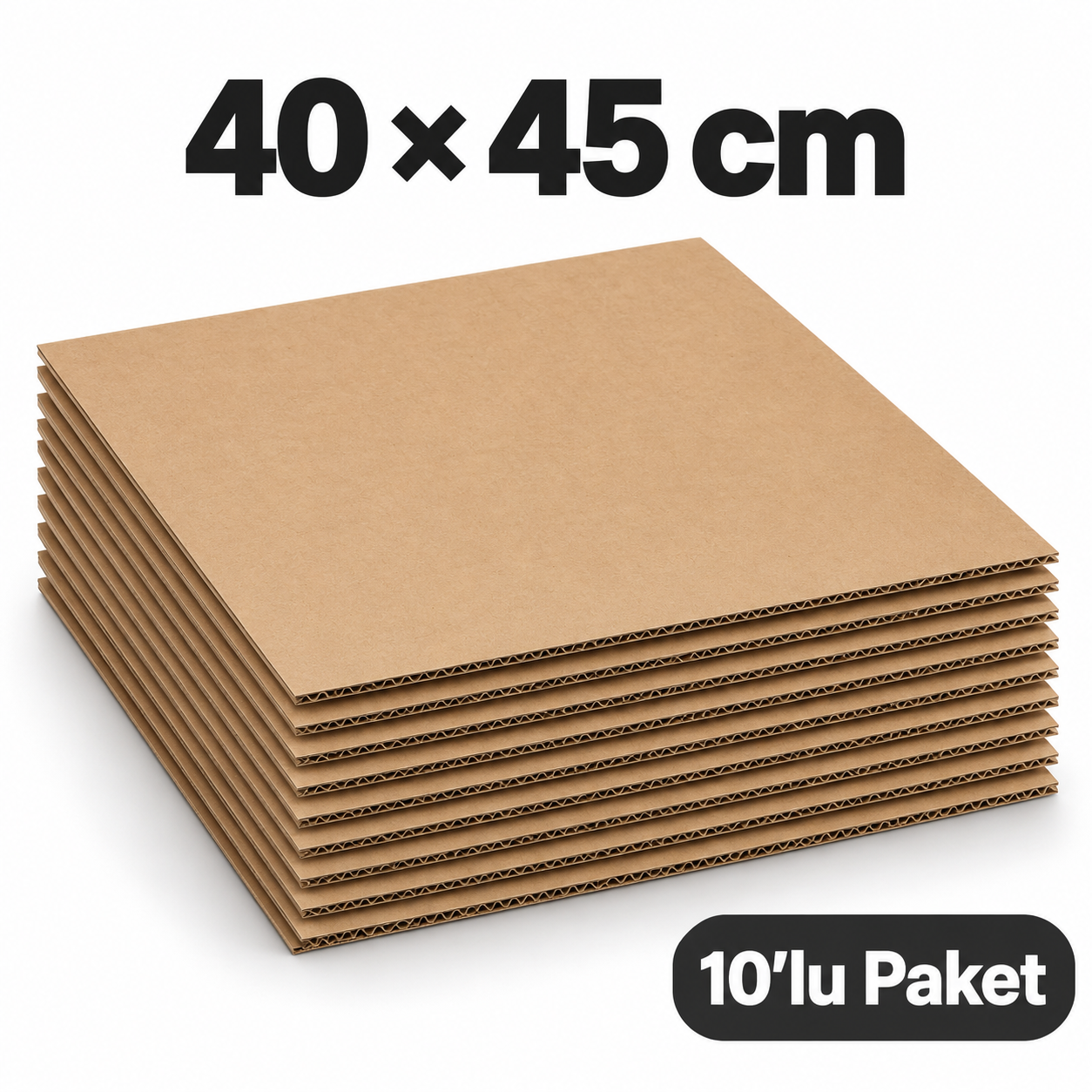 E – Dalga Ara Karton Seperatör 40×45 cm – 10 Adet