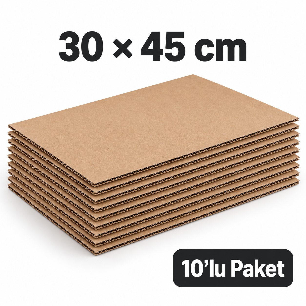 E – Dalga Ara Karton Seperatör 30×45 cm – 10 Adet