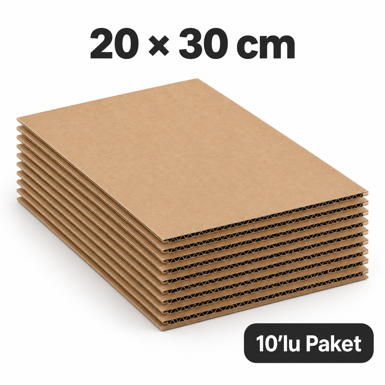 E – Dalga Ara Karton Seperatör 20×30 cm – 10 Adet